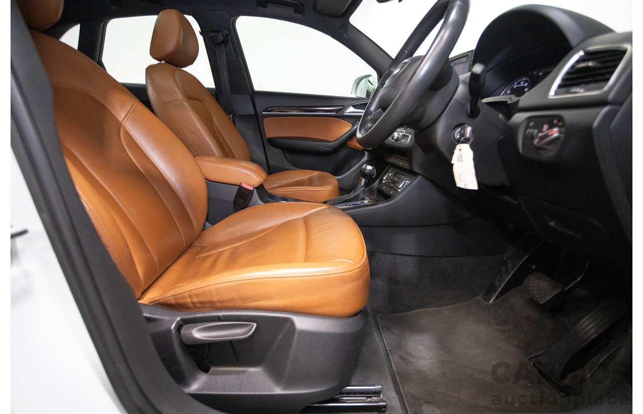 7/2013 Audi Q3 2.0 TFSI QUATTRO (125kW) 8U 4D Wagon Glacier White Turbo 2.0L