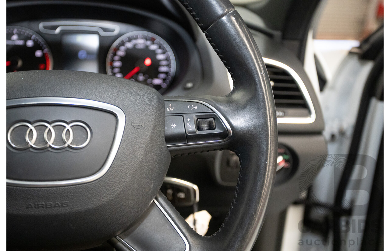 7/2013 Audi Q3 2.0 TFSI QUATTRO (125kW) 8U 4D Wagon Glacier White Turbo 2.0L