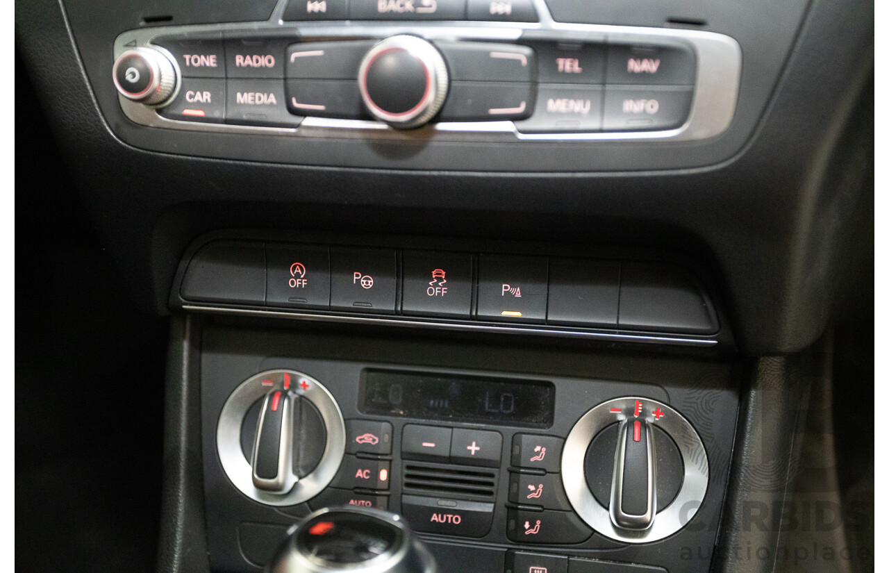 7/2013 Audi Q3 2.0 TFSI QUATTRO (125kW) 8U 4D Wagon Glacier White Turbo 2.0L