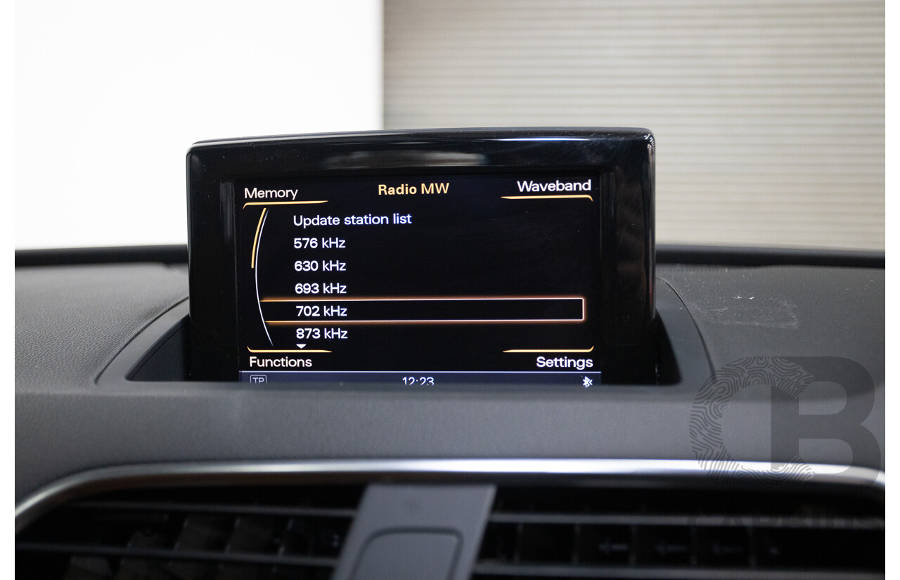 7/2013 Audi Q3 2.0 TFSI QUATTRO (125kW) 8U 4D Wagon Glacier White Turbo 2.0L