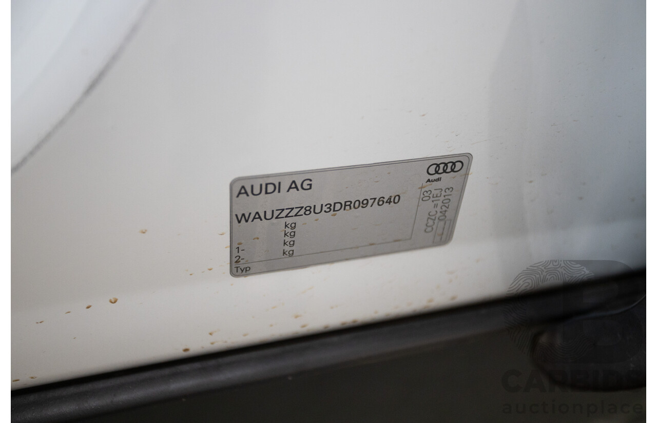 7/2013 Audi Q3 2.0 TFSI QUATTRO (125kW) 8U 4D Wagon Glacier White Turbo 2.0L