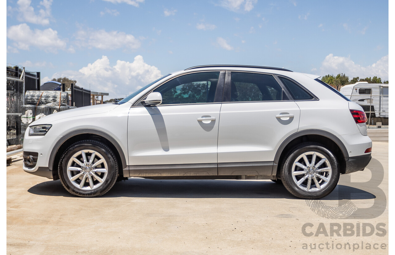 7/2013 Audi Q3 2.0 TFSI QUATTRO (125kW) 8U 4D Wagon Glacier White Turbo 2.0L