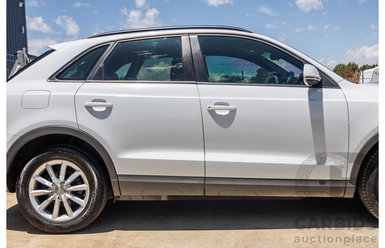 7/2013 Audi Q3 2.0 TFSI QUATTRO (125kW) 8U 4D Wagon Glacier White Turbo 2.0L