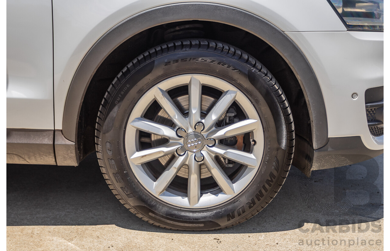 7/2013 Audi Q3 2.0 TFSI QUATTRO (125kW) 8U 4D Wagon Glacier White Turbo 2.0L