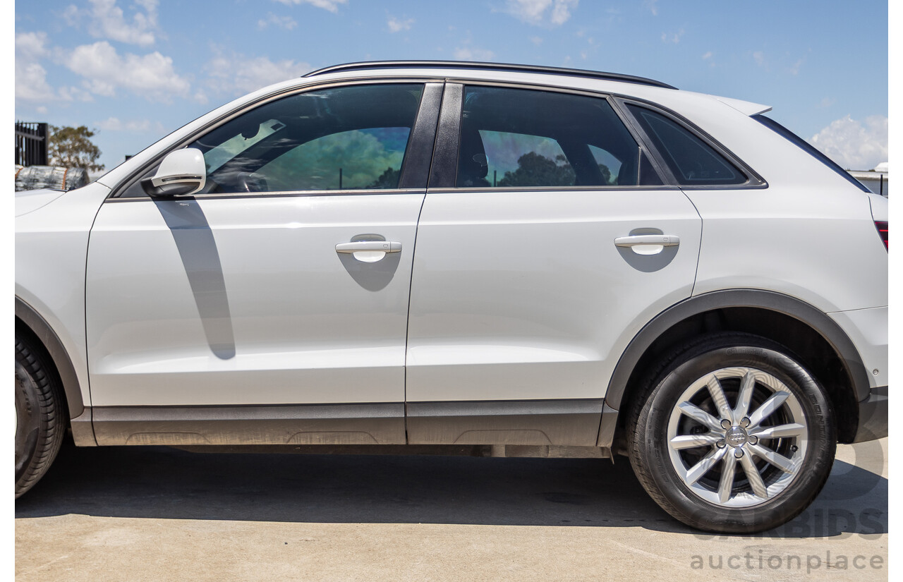 7/2013 Audi Q3 2.0 TFSI QUATTRO (125kW) 8U 4D Wagon Glacier White Turbo 2.0L