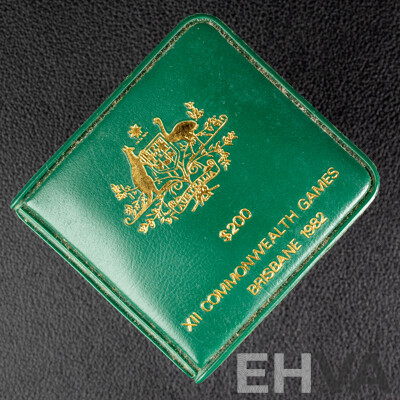 Australian RAM 1982 Gold Two Hundred Dollar Coin, XII Commonwealth Games .916