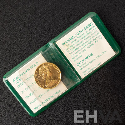 Australian RAM 1982 Gold Two Hundred Dollar Coin, XII Commonwealth Games .916