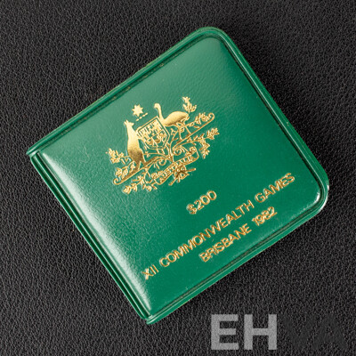 Australian RAM 1982 Gold Two Hundred Dollar Coin, XII Commonwealth Games .916