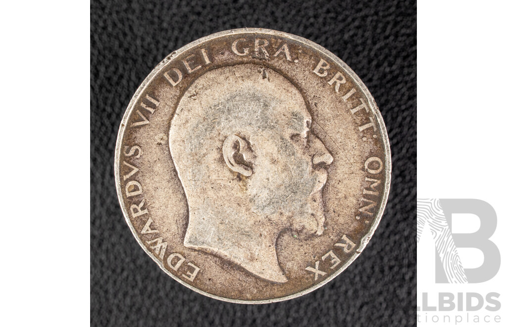 Great Britain 1906 KEVII Silver Half Crown .925