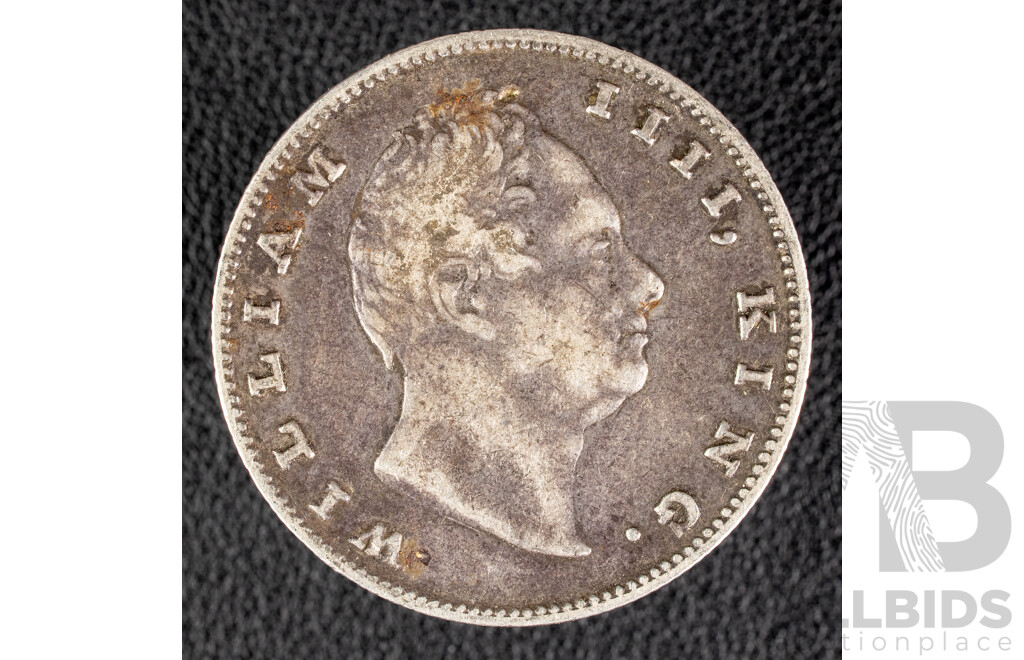 East India Company 1835 Silver Rupee .917