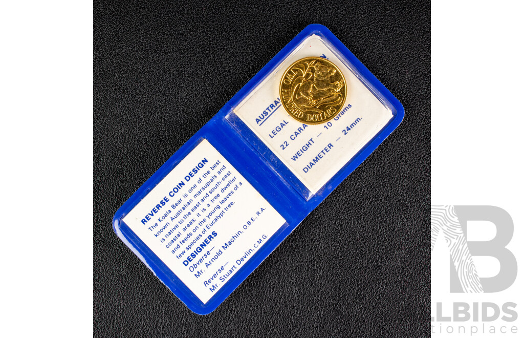 Australian RAM 1980 Gold Two Hundred Dollar Coin, Australian Koala .916