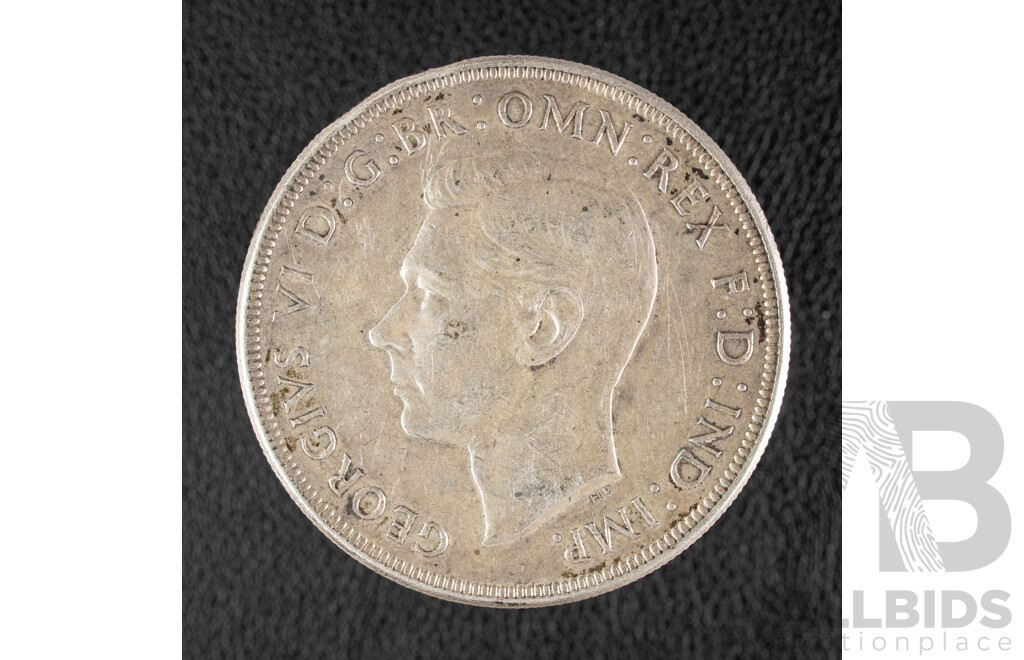 Australian 1937 KGVI Silver Crown .925