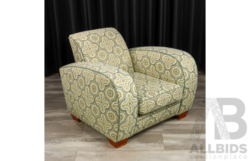 Good Art Deco Upholstered Club Chair