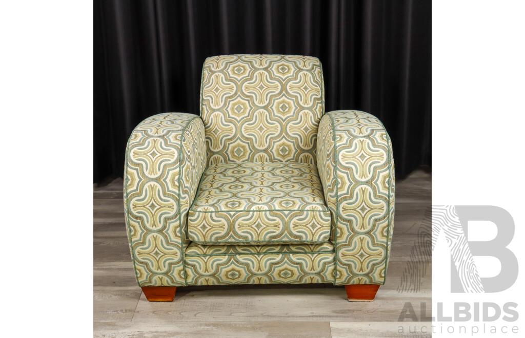 Good Art Deco Upholstered Club Chair