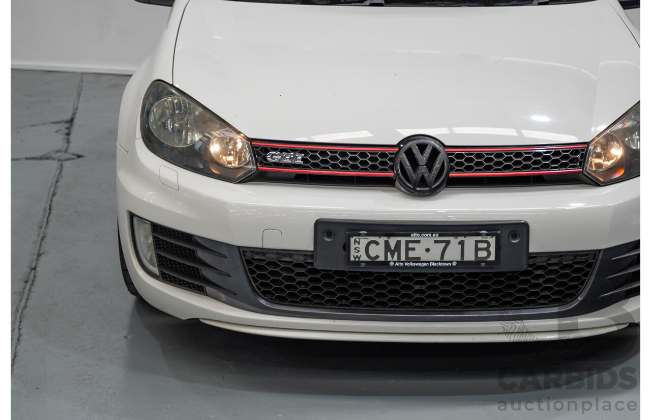 1/2013 Volkswagen Golf GTI 1K MY13 5D Hatchback White Turbo 2.0L