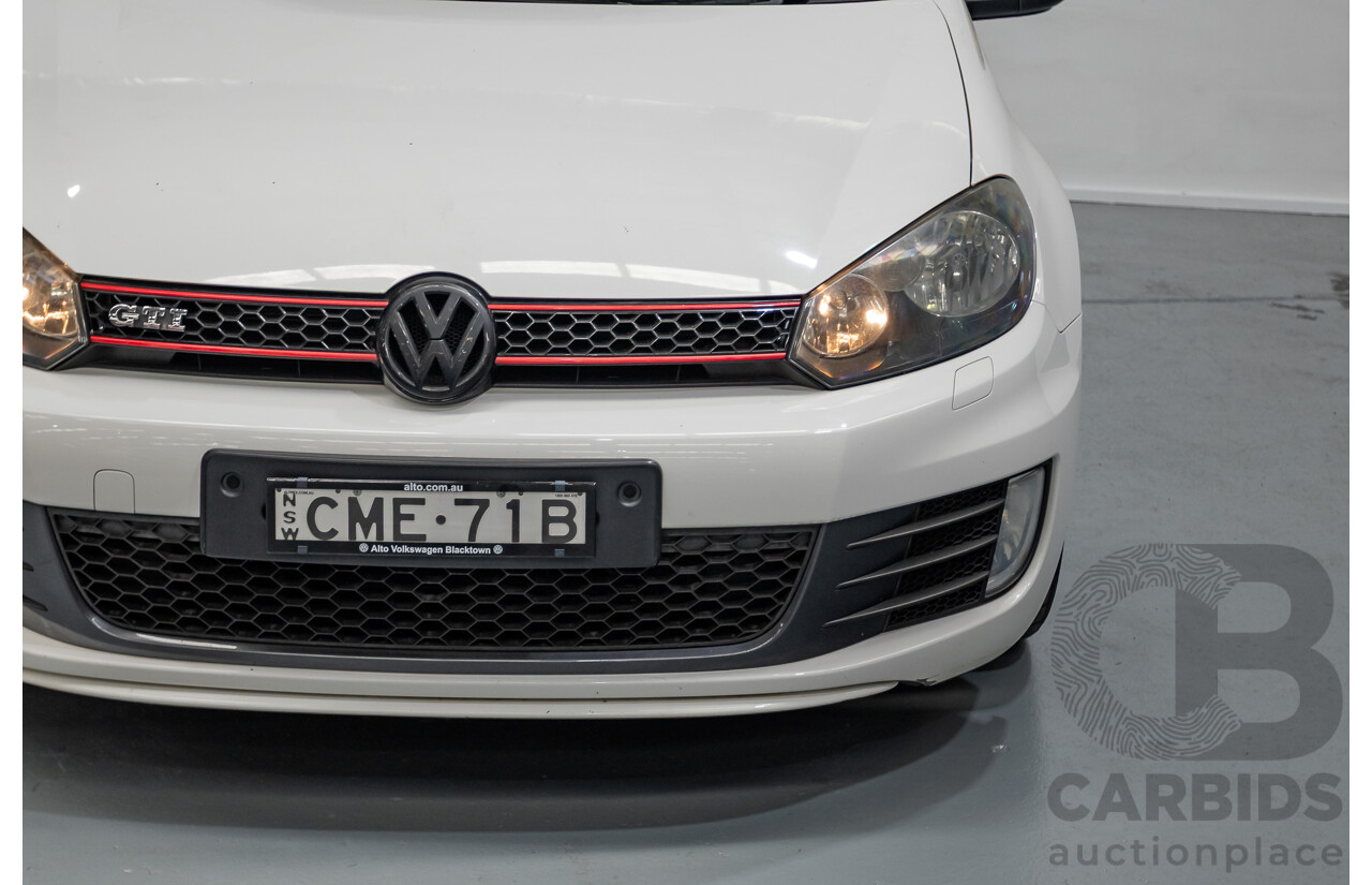 1/2013 Volkswagen Golf GTI 1K MY13 5D Hatchback White Turbo 2.0L