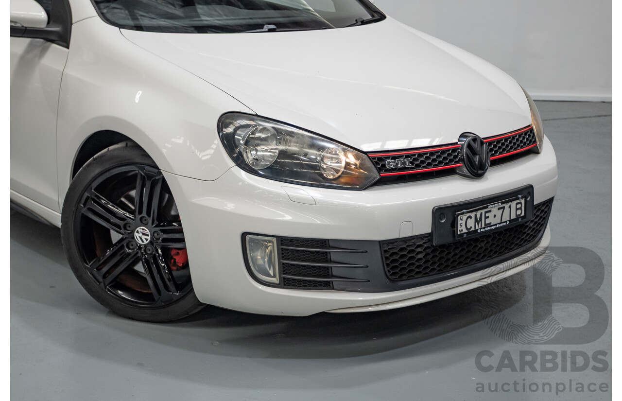 1/2013 Volkswagen Golf GTI 1K MY13 5D Hatchback White Turbo 2.0L