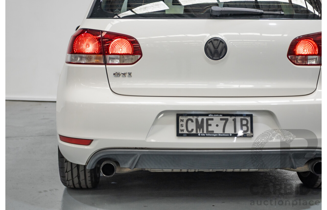 1/2013 Volkswagen Golf GTI 1K MY13 5D Hatchback White Turbo 2.0L