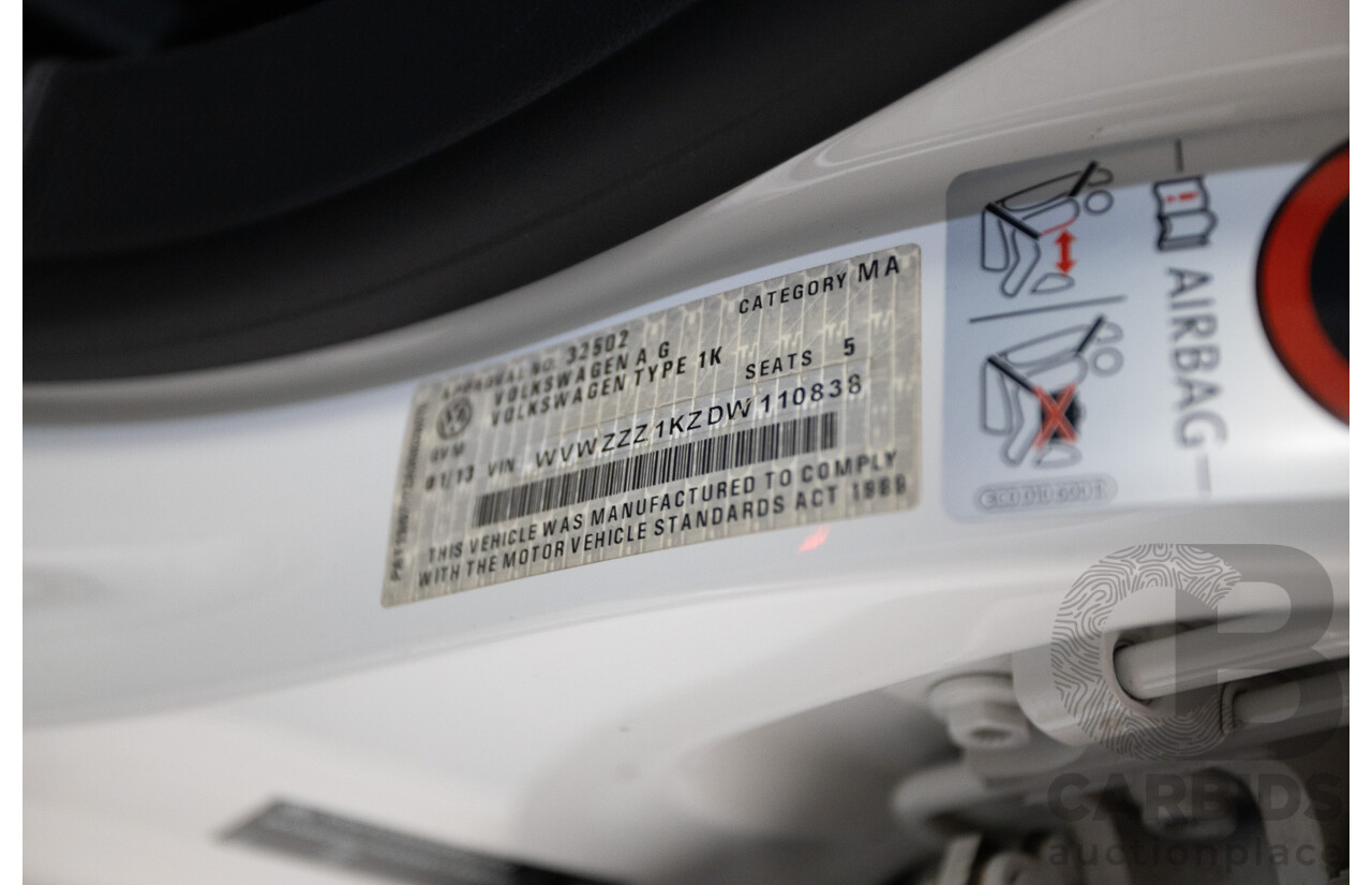 1/2013 Volkswagen Golf GTI 1K MY13 5D Hatchback White Turbo 2.0L