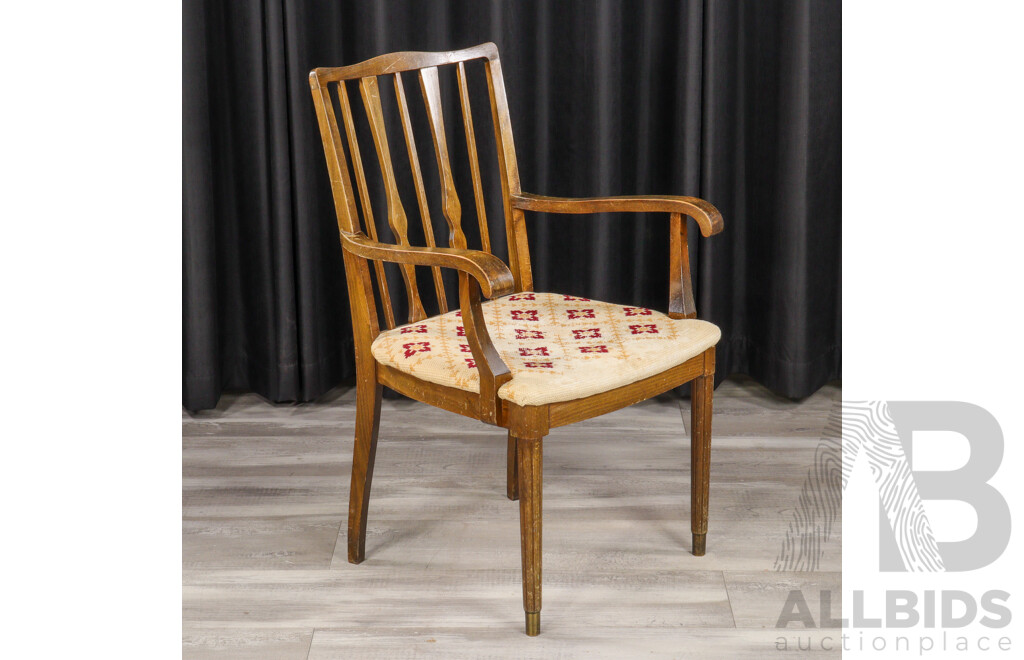 Art Deco Timber Carver Chair
