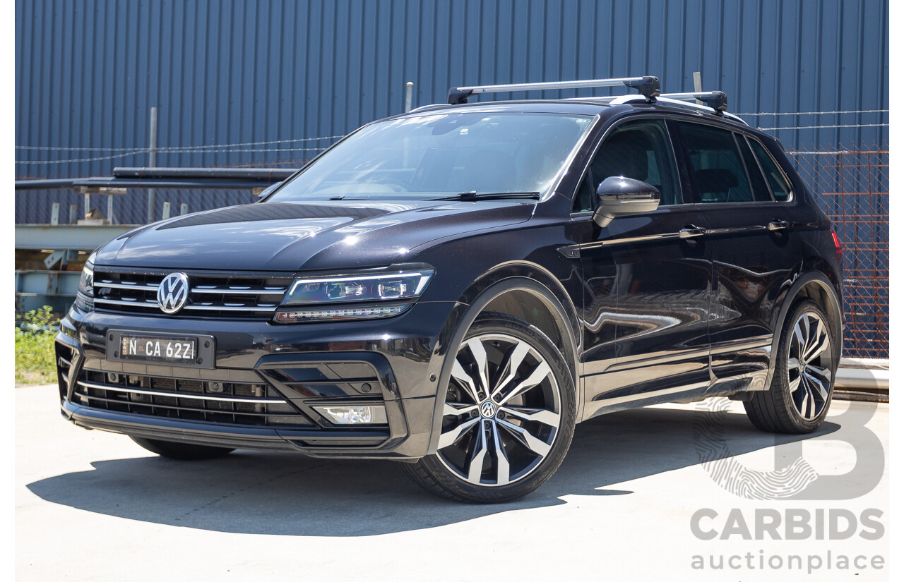 7/2019 Volkswagen Tiguan 132 TSI R-Line Edition (AWD) 5NA MY19 4D Wagon Deep Black Pearl Turbo 2.0L