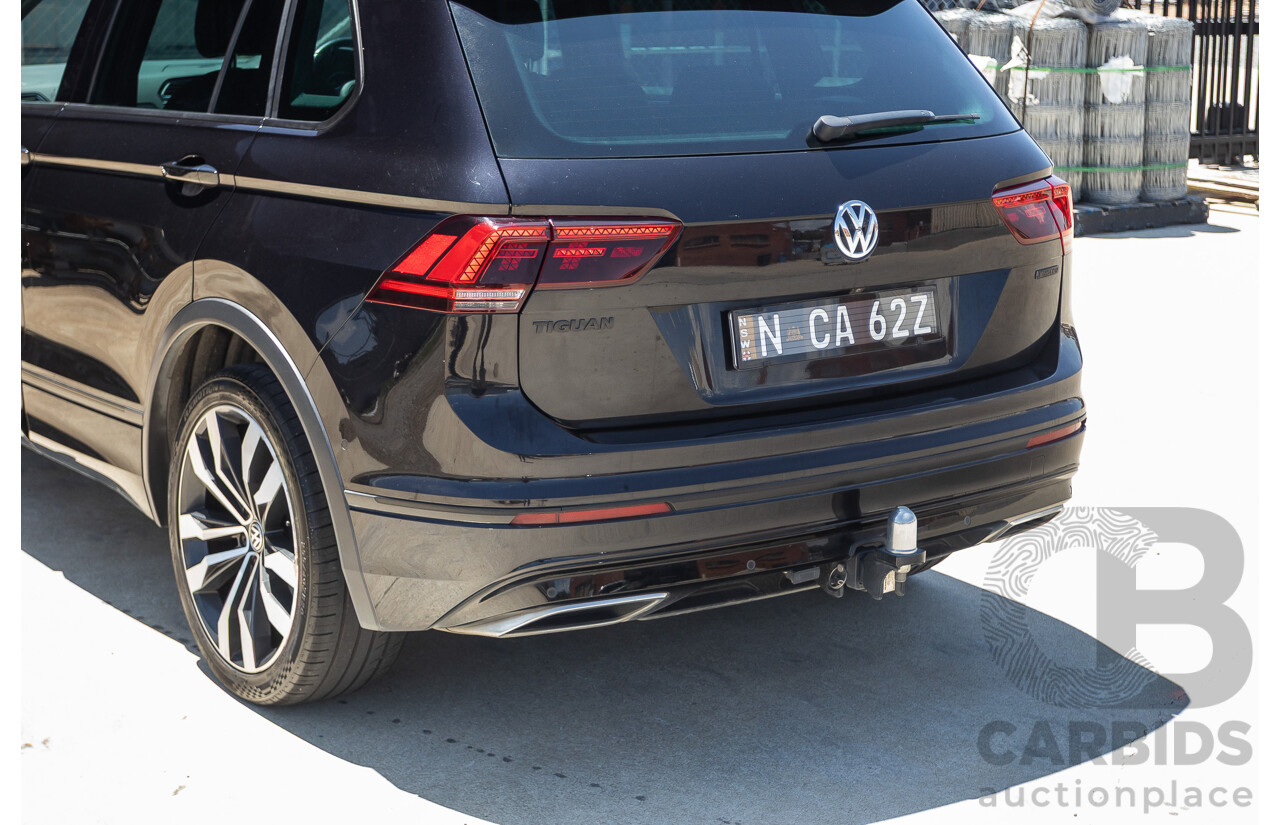 7/2019 Volkswagen Tiguan 132 TSI R-Line Edition (AWD) 5NA MY19 4D Wagon Deep Black Pearl Turbo 2.0L