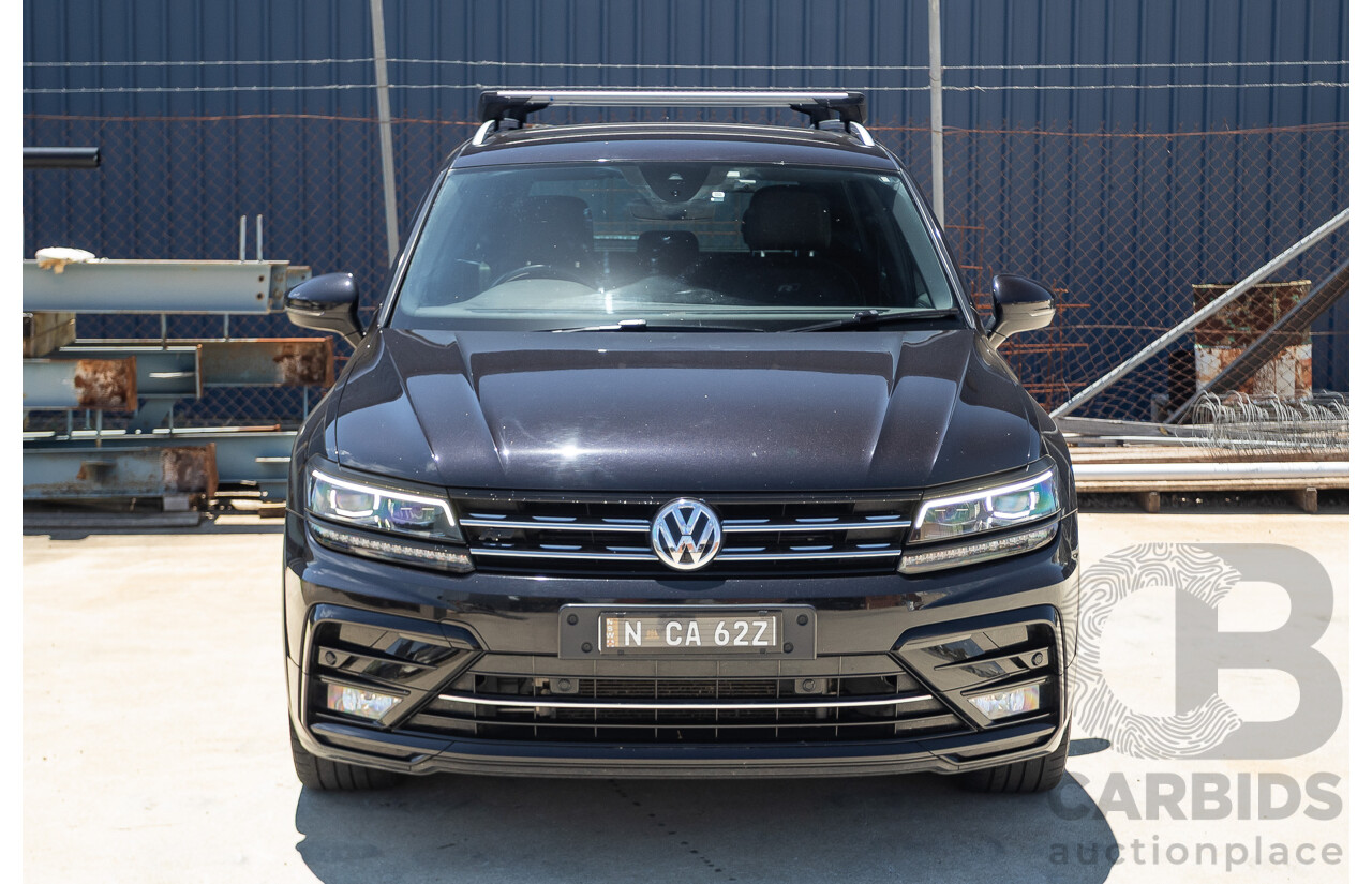 7/2019 Volkswagen Tiguan 132 TSI R-Line Edition (AWD) 5NA MY19 4D Wagon Deep Black Pearl Turbo 2.0L