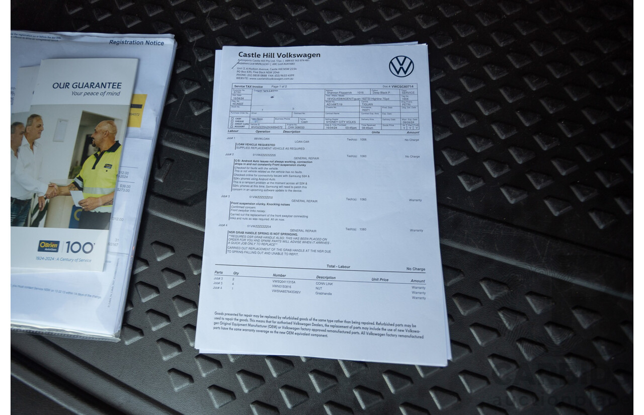 7/2019 Volkswagen Tiguan 132 TSI R-Line Edition (AWD) 5NA MY19 4D Wagon Deep Black Pearl Turbo 2.0L