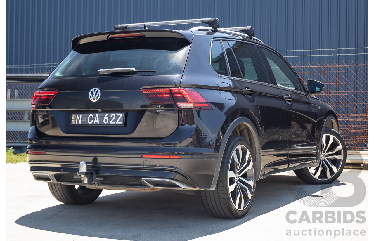 7/2019 Volkswagen Tiguan 132 TSI R-Line Edition (AWD) 5NA MY19 4D Wagon Deep Black Pearl Turbo 2.0L