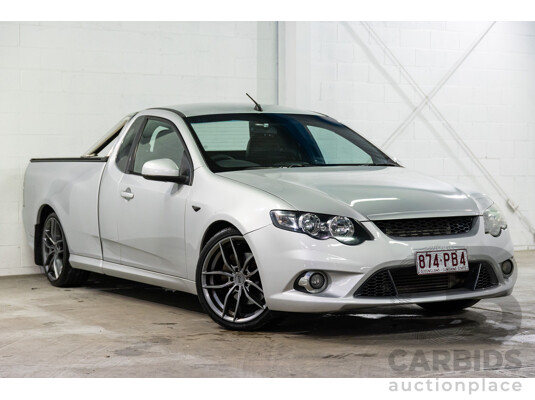 8/2010 Ford Falcon FG XR6 50TH Anniversary FG Upgrade Utility Lightning Strike Silver Metallic Turbo 4.0L