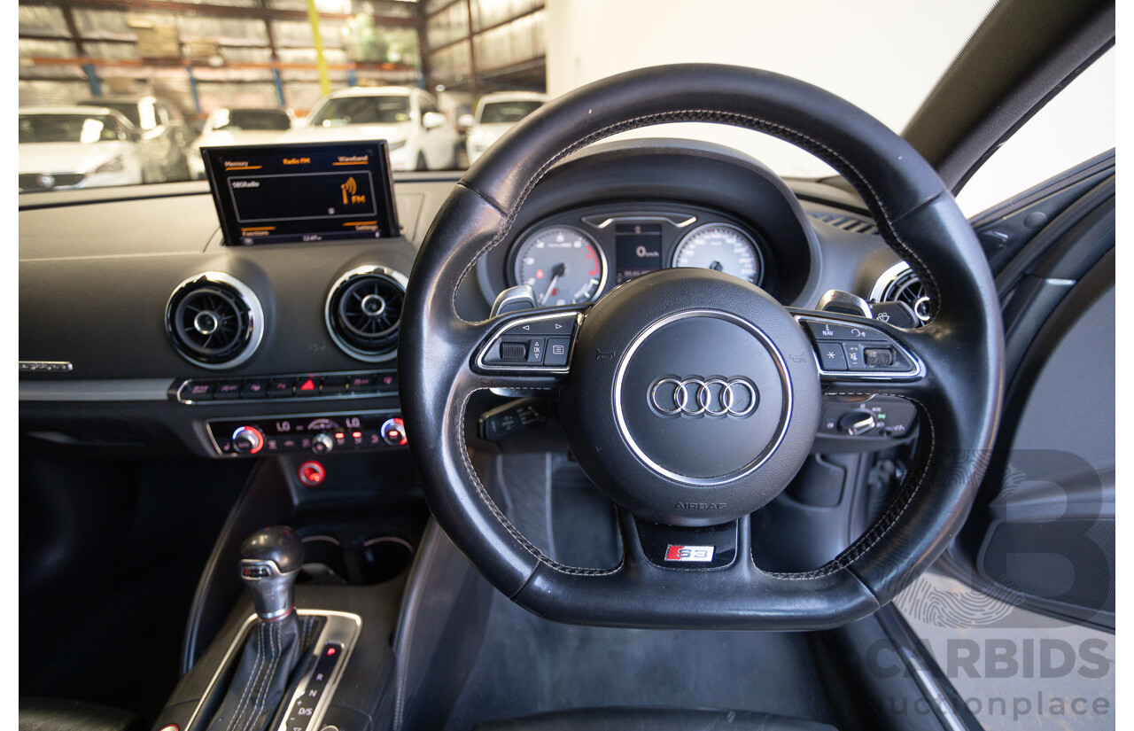 10/2014 Audi S3 2.0 TFSI QUATTRO (AWD) 8V MY14 4D Sedan Daytona Grey Pearl Turbo 2.0L