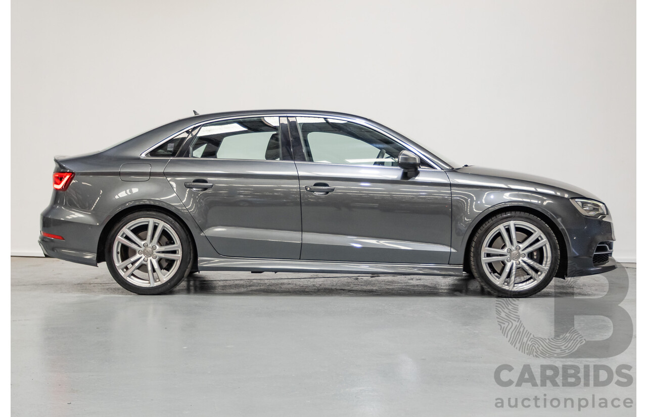 10/2014 Audi S3 2.0 TFSI Quattro (AWD) 8V MY14 4D Sedan Daytona Grey Pearl Turbo 2.0L