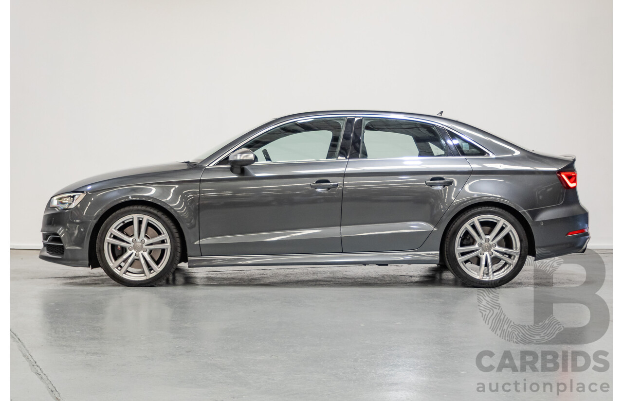 10/2014 Audi S3 2.0 TFSI Quattro (AWD) 8V MY14 4D Sedan Daytona Grey Pearl Turbo 2.0L