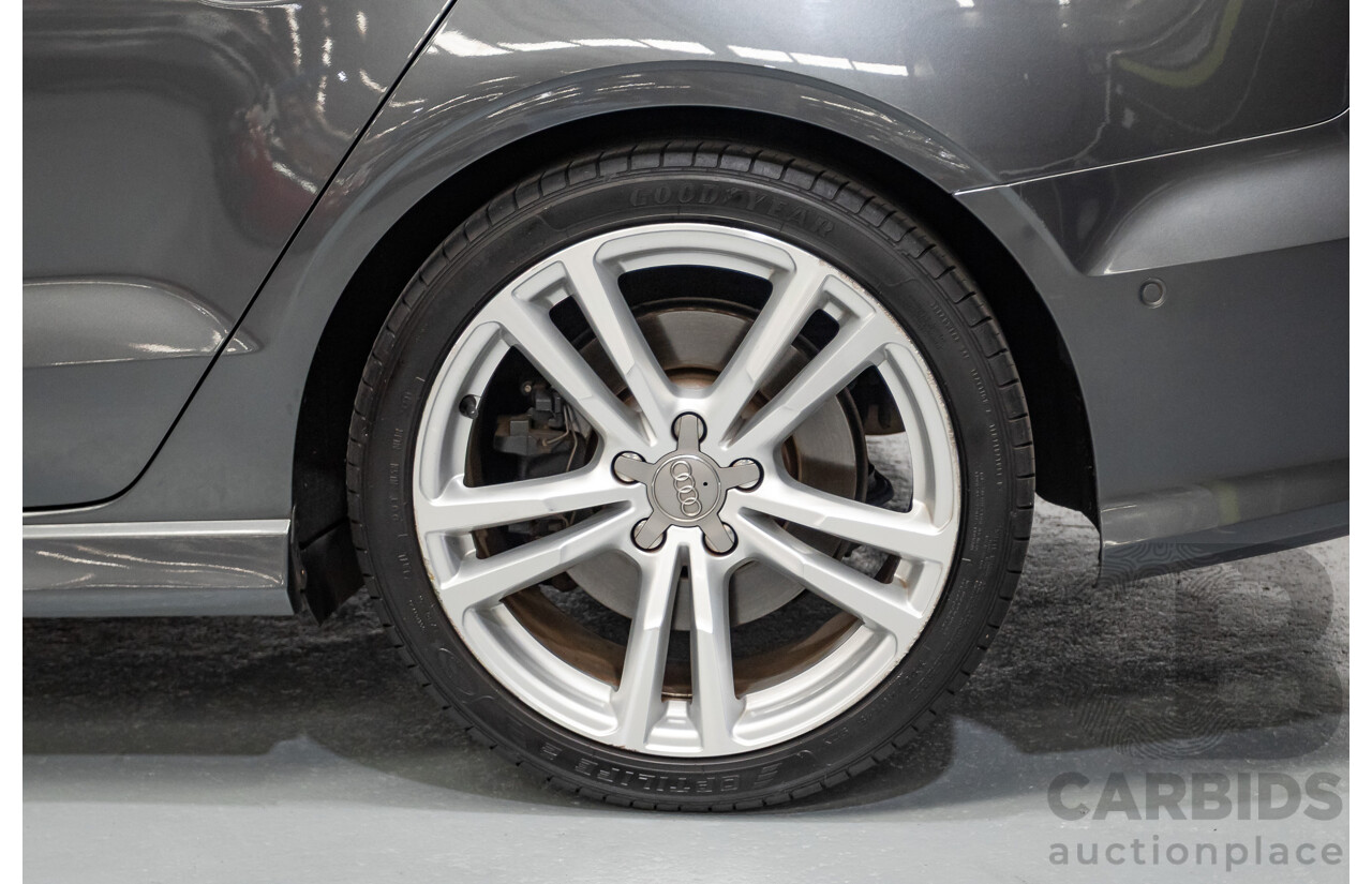 10/2014 Audi S3 2.0 TFSI Quattro (AWD) 8V MY14 4D Sedan Daytona Grey Pearl Turbo 2.0L