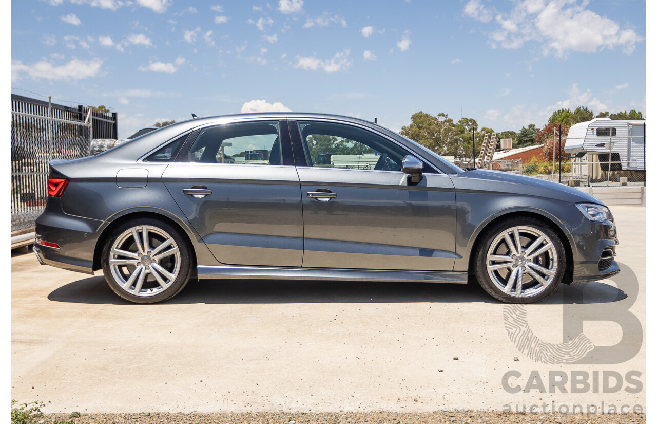 10/2014 Audi S3 2.0 TFSI QUATTRO (AWD) 8V MY14 4D Sedan Daytona Grey Pearl Turbo 2.0L