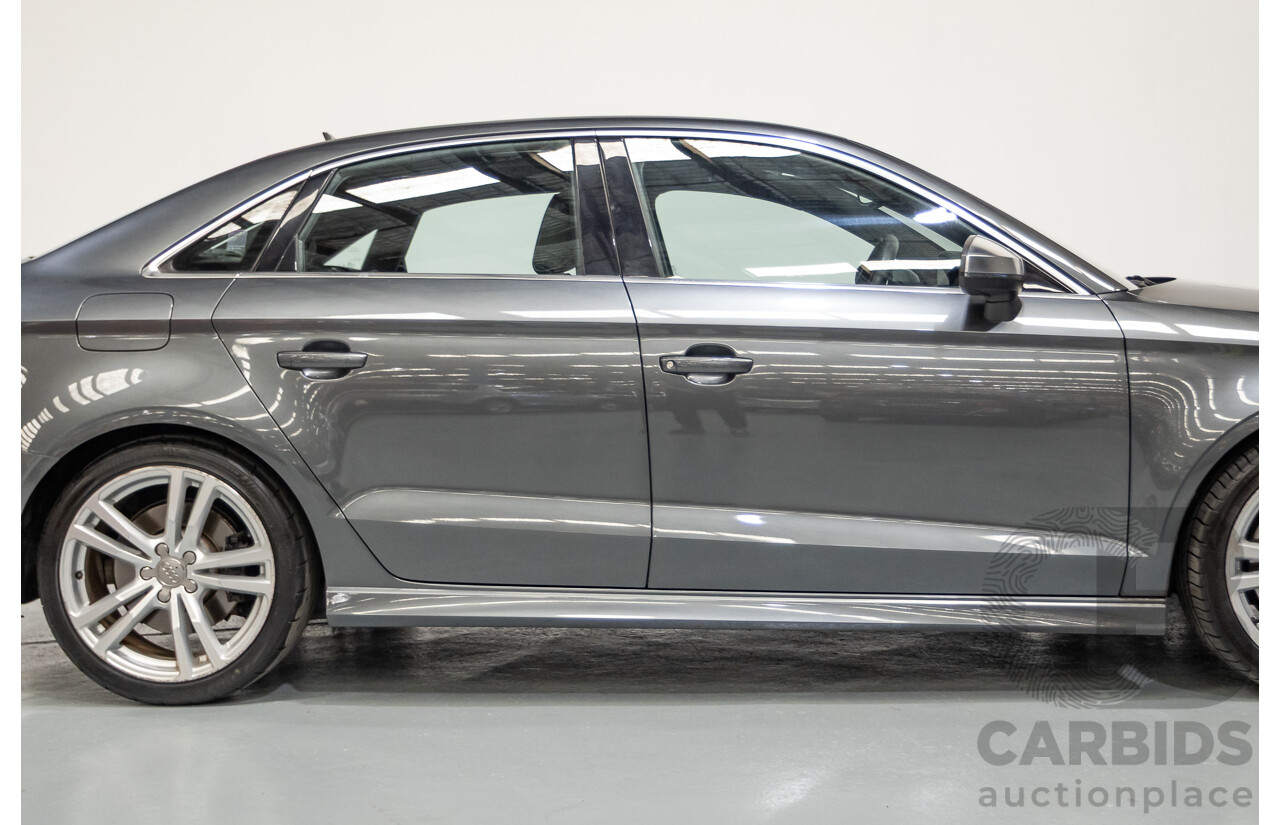 10/2014 Audi S3 2.0 TFSI Quattro (AWD) 8V MY14 4D Sedan Daytona Grey Pearl Turbo 2.0L