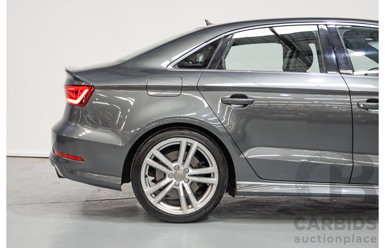 10/2014 Audi S3 2.0 TFSI Quattro (AWD) 8V MY14 4D Sedan Daytona Grey Pearl Turbo 2.0L