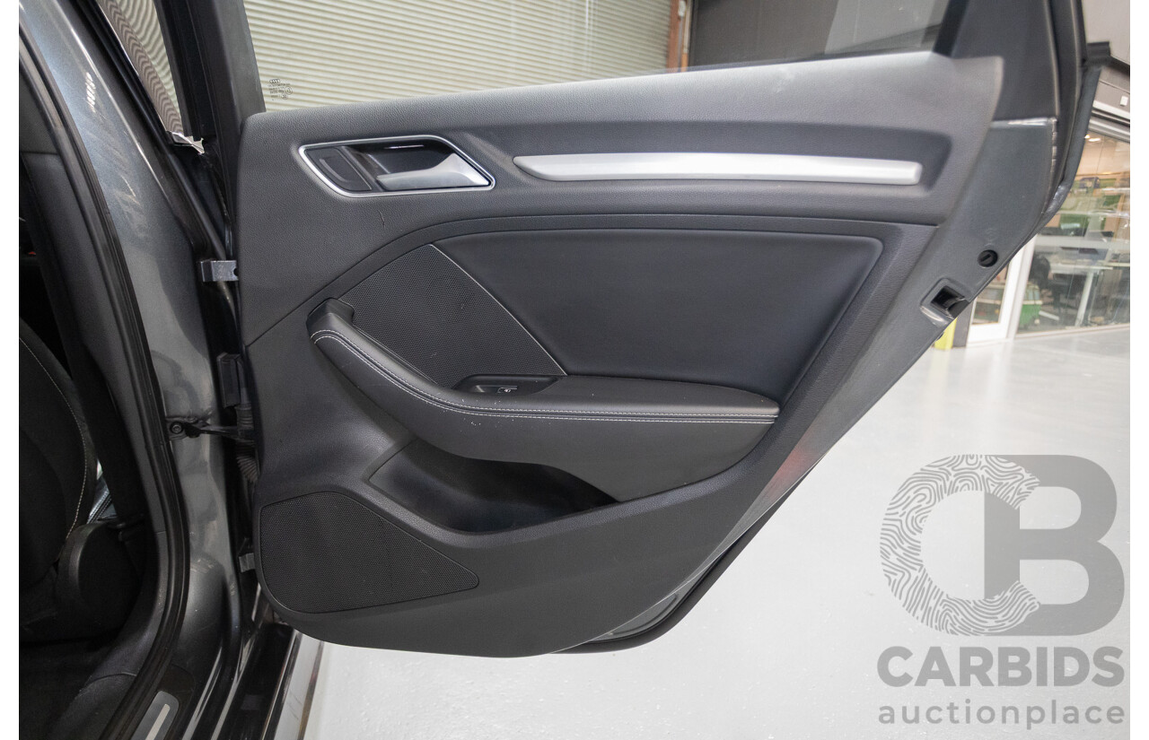 10/2014 Audi S3 2.0 TFSI Quattro (AWD) 8V MY14 4D Sedan Daytona Grey Pearl Turbo 2.0L