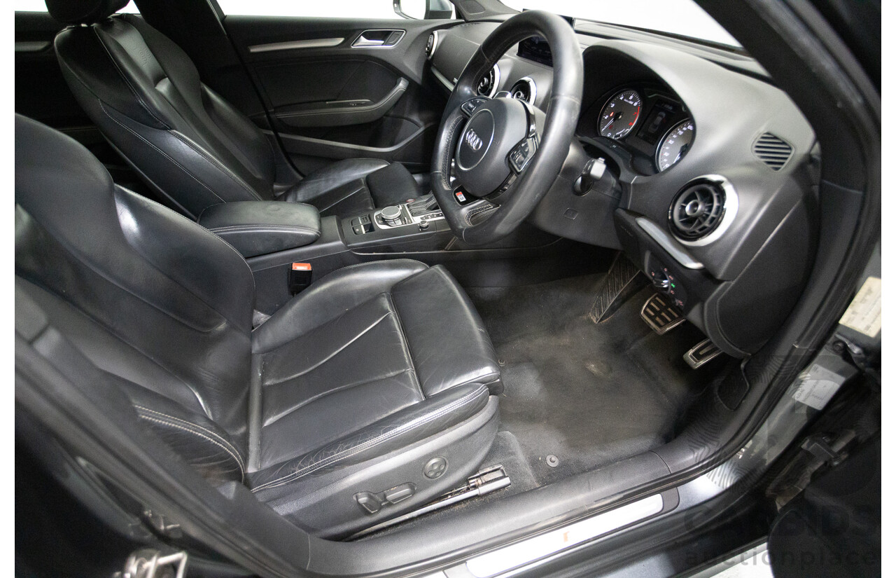10/2014 Audi S3 2.0 TFSI Quattro (AWD) 8V MY14 4D Sedan Daytona Grey Pearl Turbo 2.0L