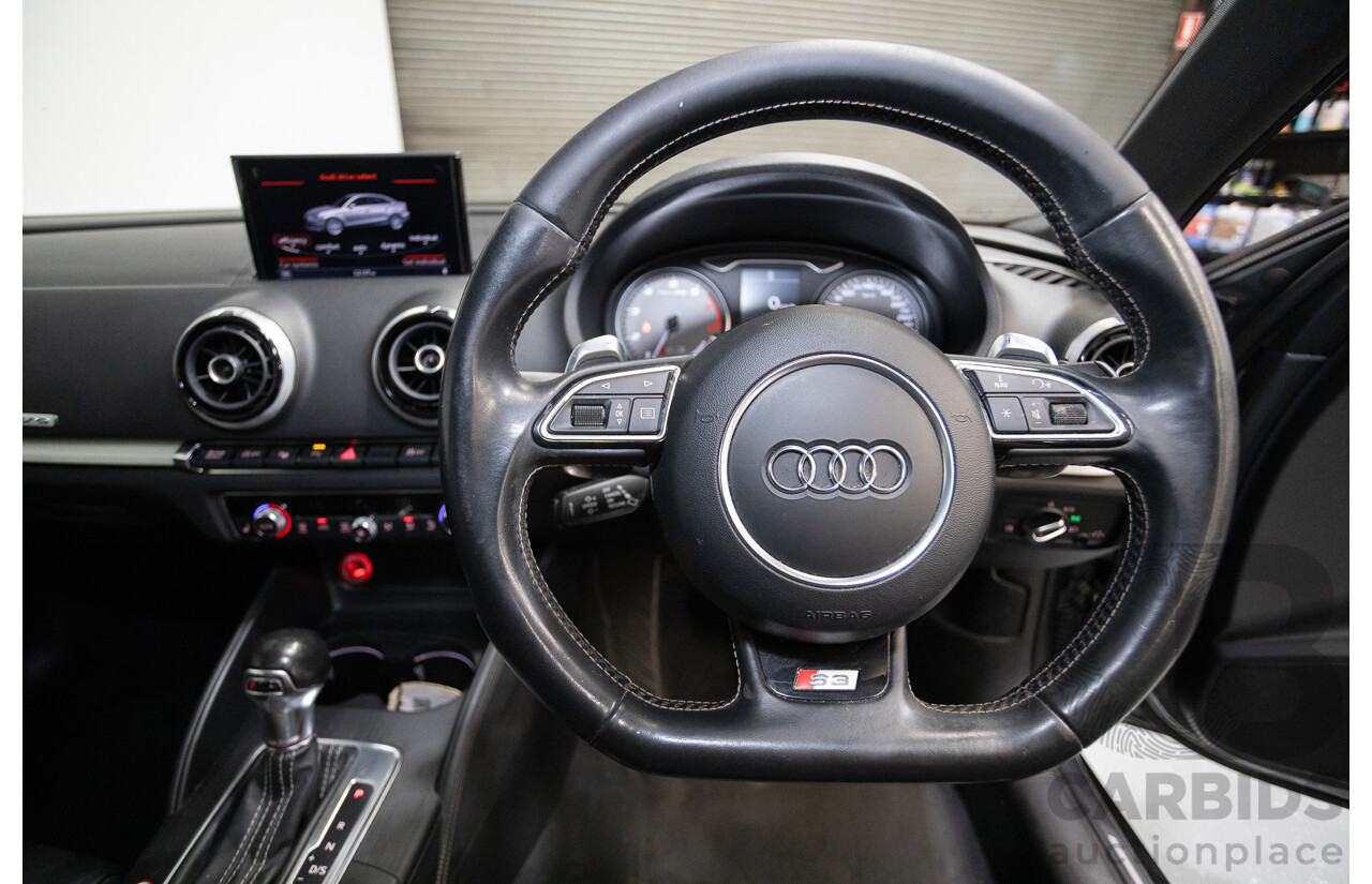 10/2014 Audi S3 2.0 TFSI Quattro (AWD) 8V MY14 4D Sedan Daytona Grey Pearl Turbo 2.0L