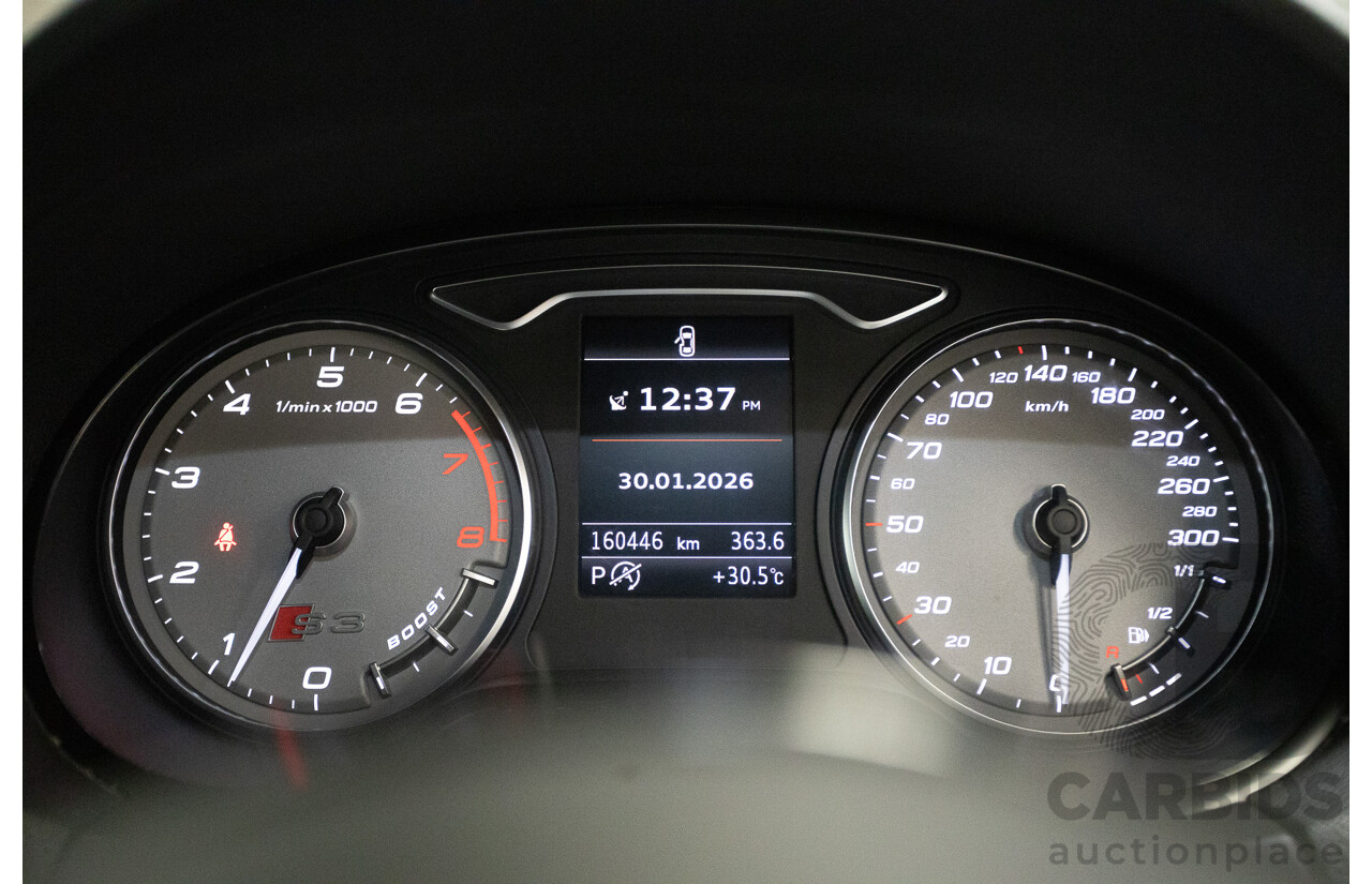 10/2014 Audi S3 2.0 TFSI Quattro (AWD) 8V MY14 4D Sedan Daytona Grey Pearl Turbo 2.0L