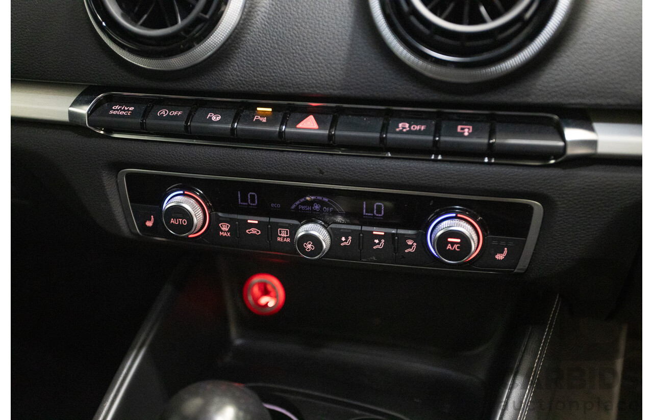 10/2014 Audi S3 2.0 TFSI Quattro (AWD) 8V MY14 4D Sedan Daytona Grey Pearl Turbo 2.0L