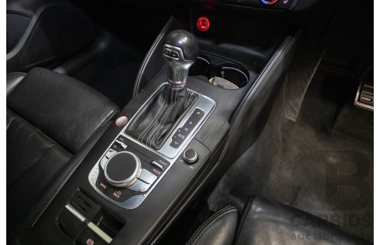 10/2014 Audi S3 2.0 TFSI Quattro (AWD) 8V MY14 4D Sedan Daytona Grey Pearl Turbo 2.0L