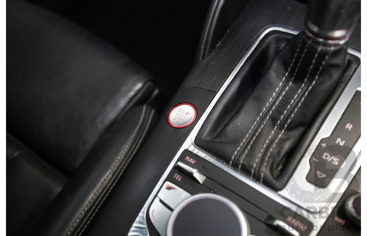 10/2014 Audi S3 2.0 TFSI Quattro (AWD) 8V MY14 4D Sedan Daytona Grey Pearl Turbo 2.0L