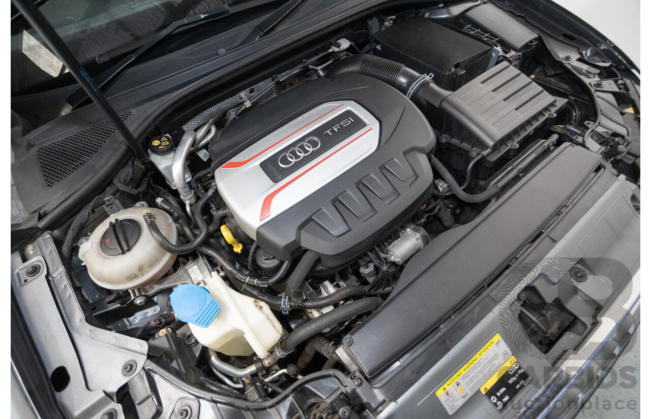 10/2014 Audi S3 2.0 TFSI Quattro (AWD) 8V MY14 4D Sedan Daytona Grey Pearl Turbo 2.0L