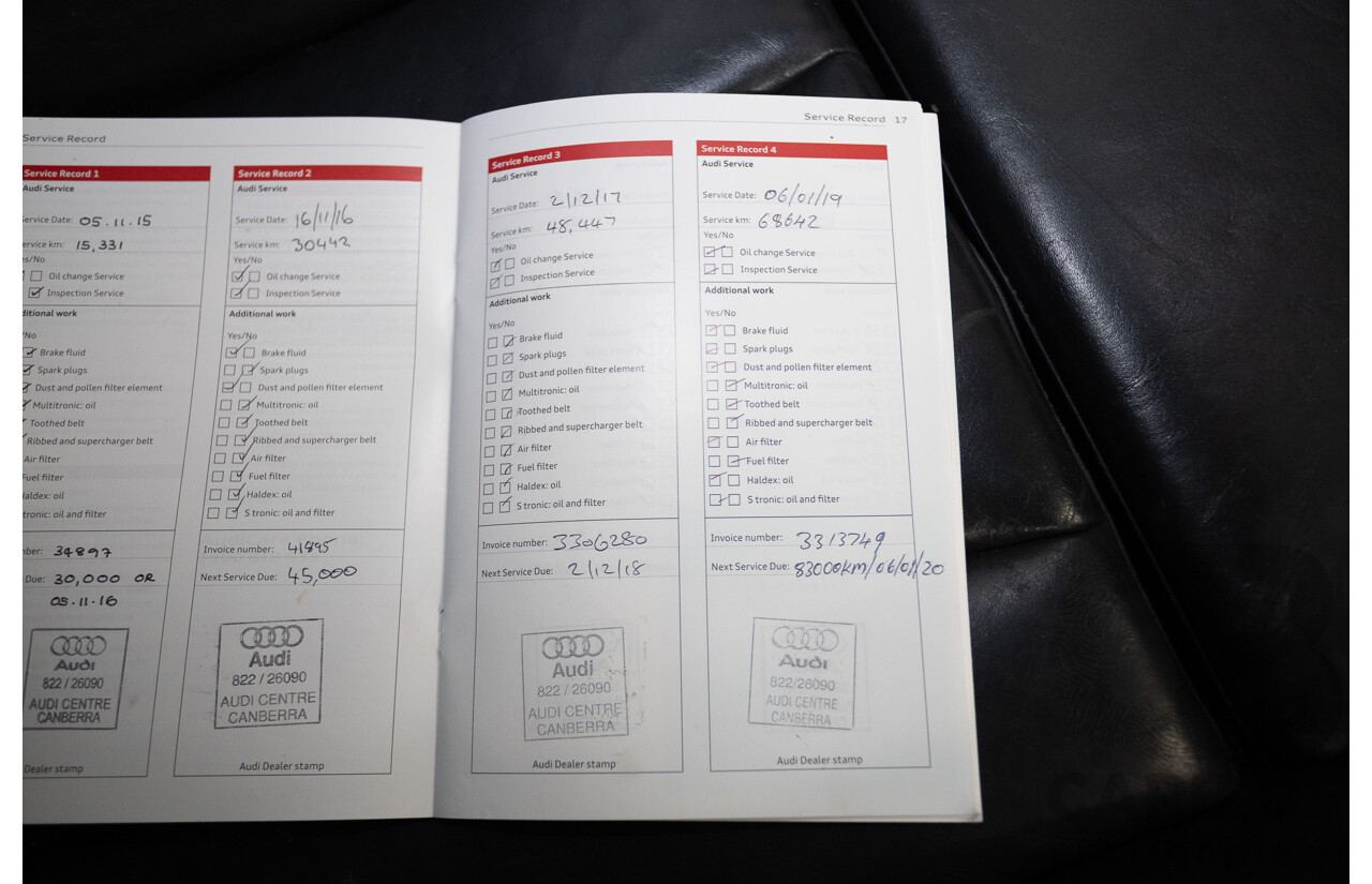 10/2014 Audi S3 2.0 TFSI Quattro (AWD) 8V MY14 4D Sedan Daytona Grey Pearl Turbo 2.0L