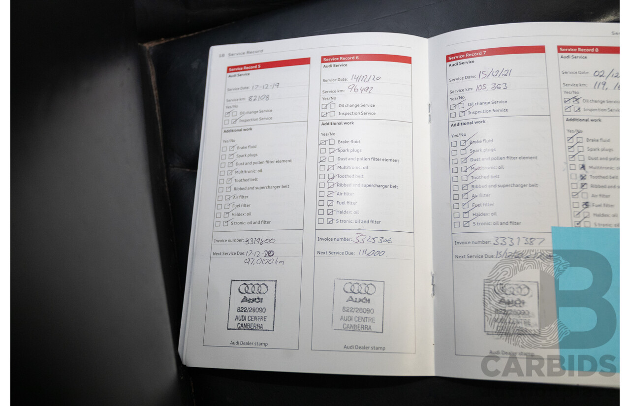 10/2014 Audi S3 2.0 TFSI Quattro (AWD) 8V MY14 4D Sedan Daytona Grey Pearl Turbo 2.0L