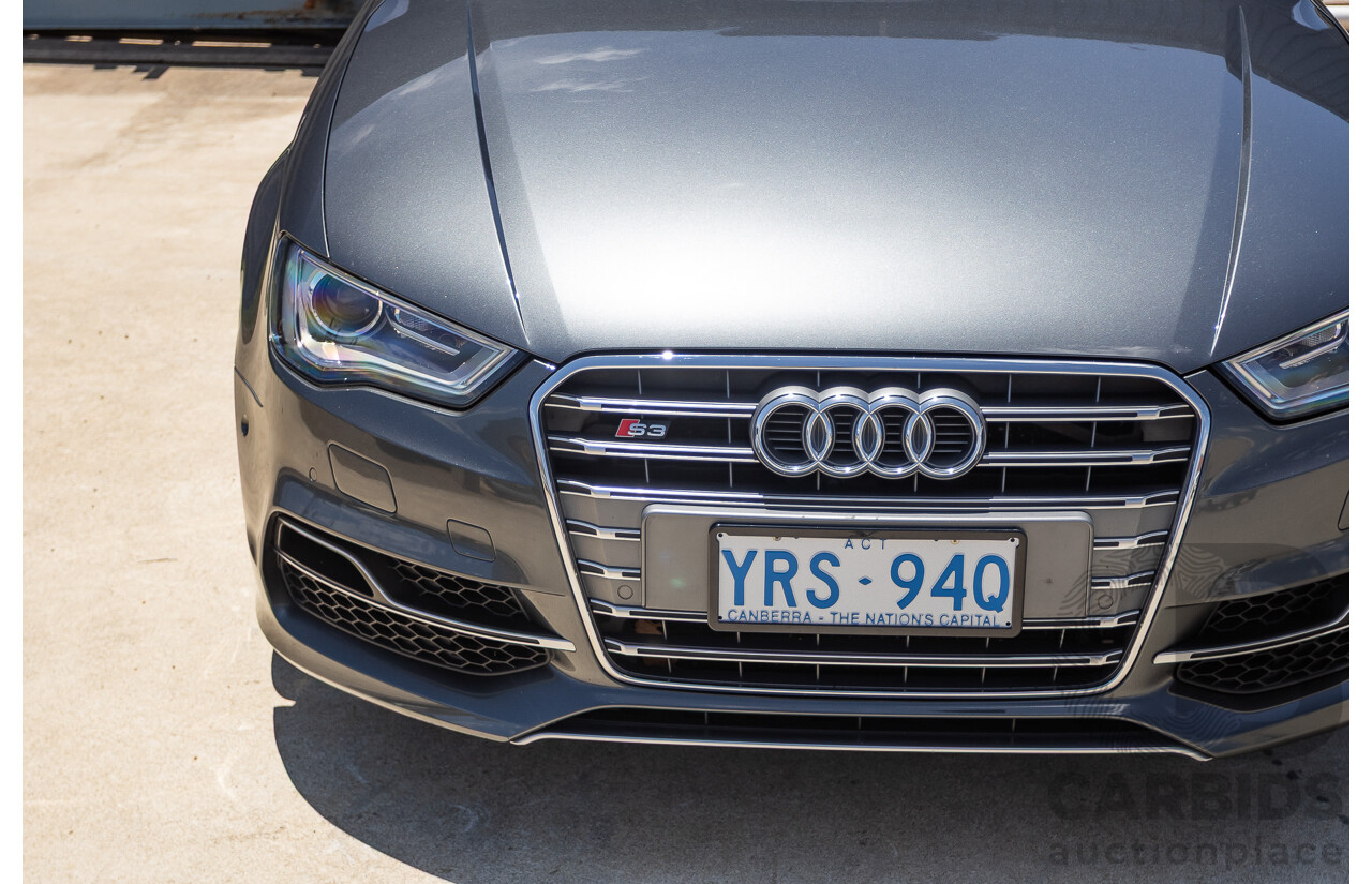 10/2014 Audi S3 2.0 TFSI QUATTRO (AWD) 8V MY14 4D Sedan Daytona Grey Pearl Turbo 2.0L