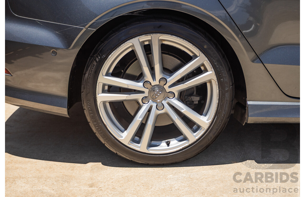 10/2014 Audi S3 2.0 TFSI QUATTRO (AWD) 8V MY14 4D Sedan Daytona Grey Pearl Turbo 2.0L