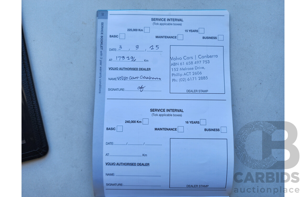 1/2013 Volvo V60 D3 Teknik F MY12 4d Wagon Blue 2.0L